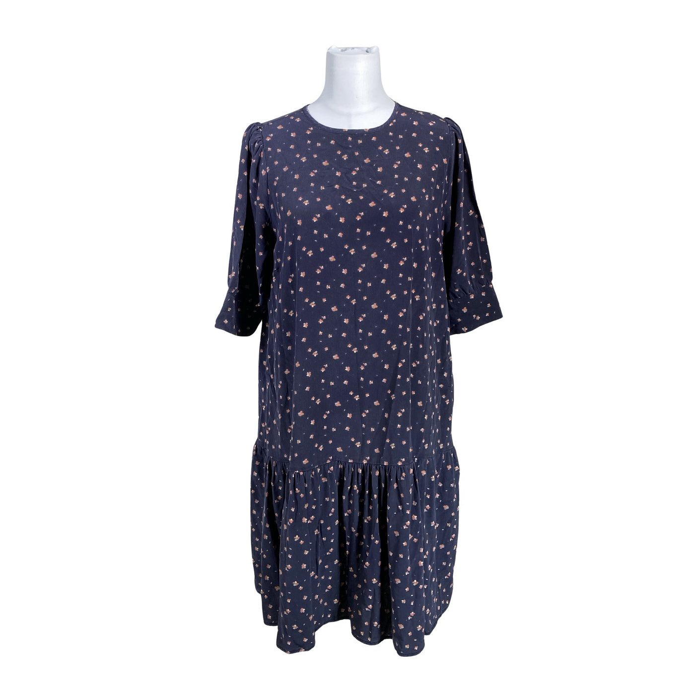 Unisex R-collection - Schiffon dress, size 36 - Blue (1)