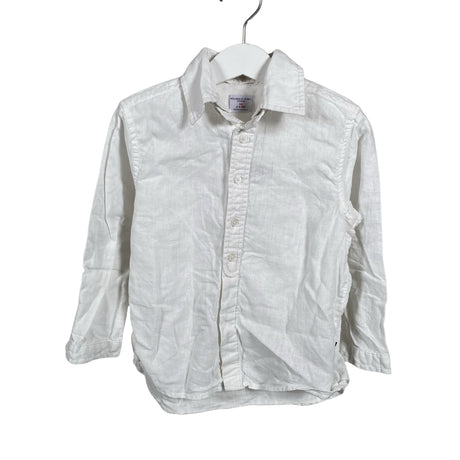 Unisex Polarn O. Pyret - Collared shirt, size 92 - 98 - White ()