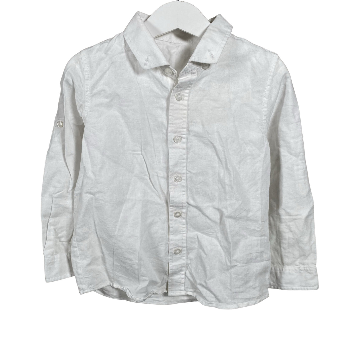 Unisex Marks&Spencer - Collared shirt, size 104 - 110 - White (1)