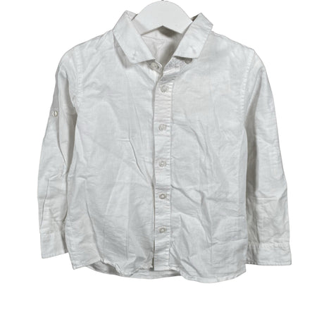 Unisex Marks&Spencer - Collared shirt, size 104 - 110 - White ()