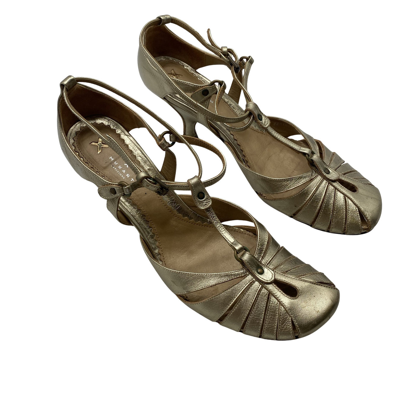 Unisex Muxart - High heels, size 38 - Gold (2)