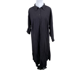 Unisex Zizzi - Schiffon dress, size 46 - Black (1)