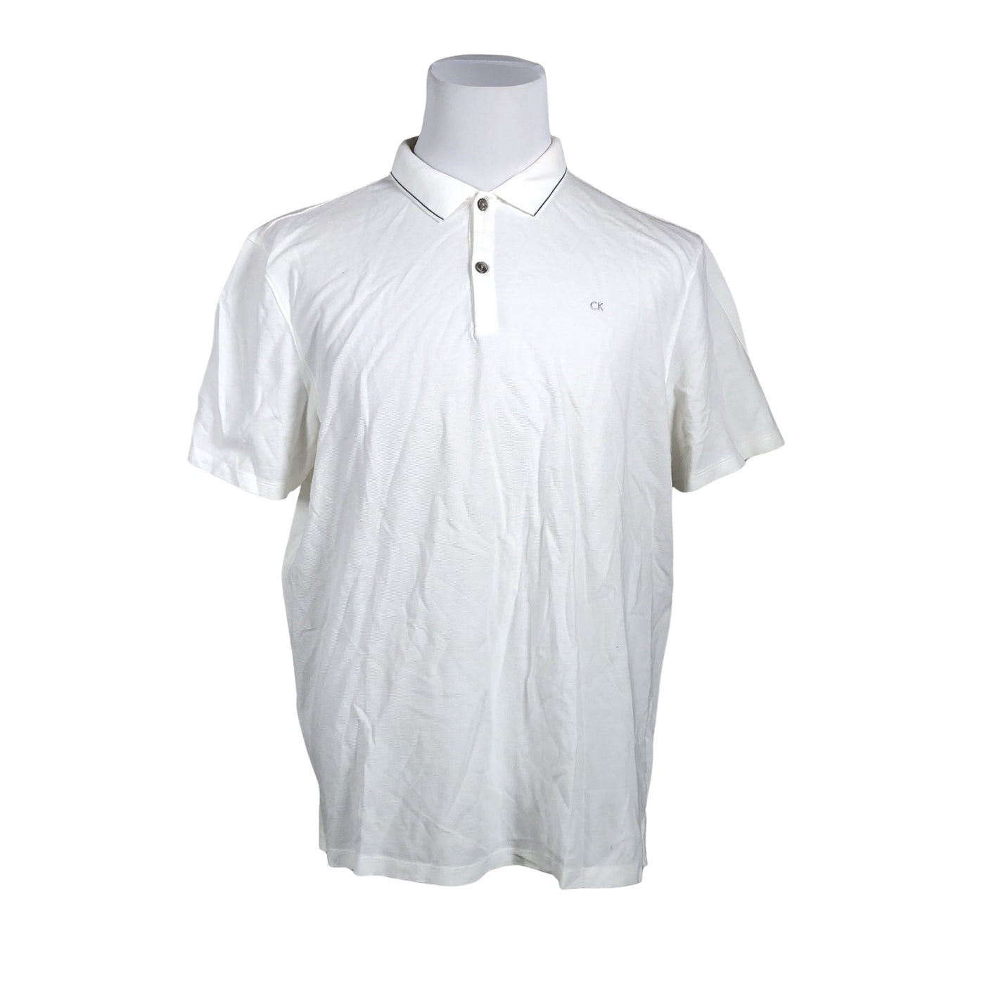 Unisex Calvin Klein - Polo shirt, size XL - White (1)