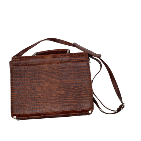 Unisex Handmade - Laptop bag, size Maxi - Brown (2)
