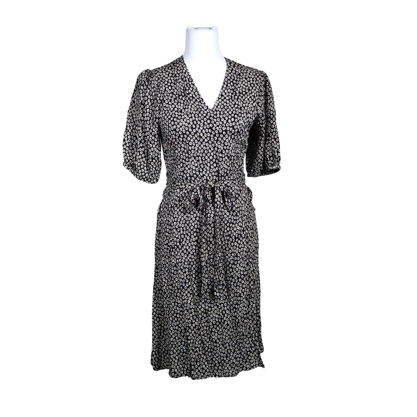 Unisex Part two - Schiffon dress, size 38 - Black (1)
