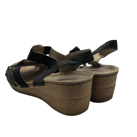 Unisex Inblu - Wedge sandals, size 40 - Black (2)