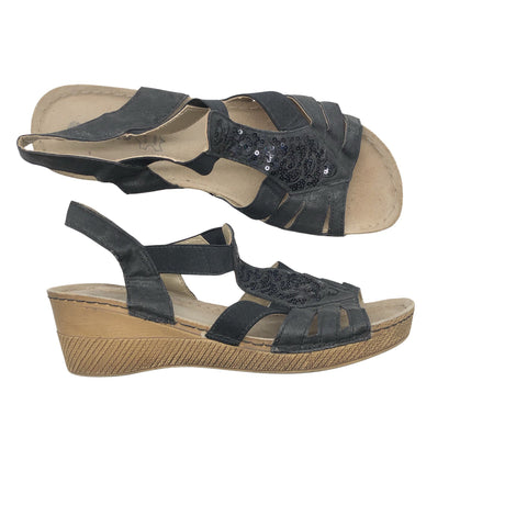 Unisex Inblu - Wedge sandals, size 40 - Black ()