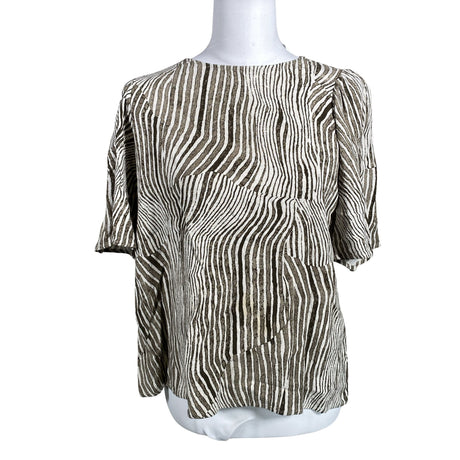 Unisex Selected - Short-sleeved blouse, size 40 - Brown ()
