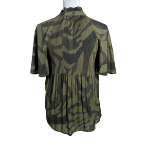 Unisex Lauren Ralph Lauren - Short-sleeved blouse, size 38 - Green (2)