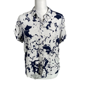 Unisex Samsoe&Samsoe - Short-sleeved blouse, size 38 - Blue (1)