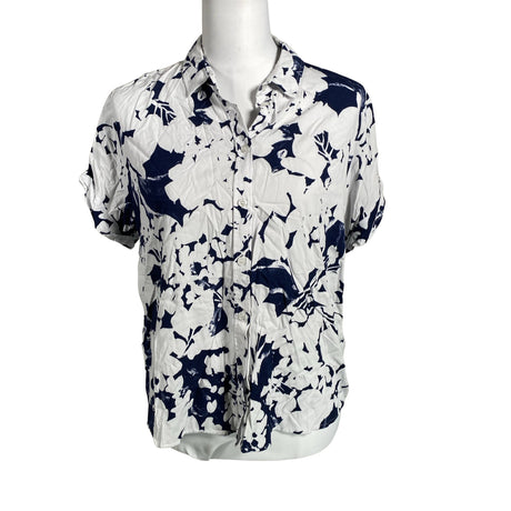 Unisex Samsoe&Samsoe - Short-sleeved blouse, size 38 - Blue ()