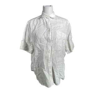 Unisex Gant - Short-sleeved blouse, size 38 - White (1)