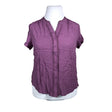 Unisex Rose Bud - Short-sleeved blouse, size 44 - Violet ()