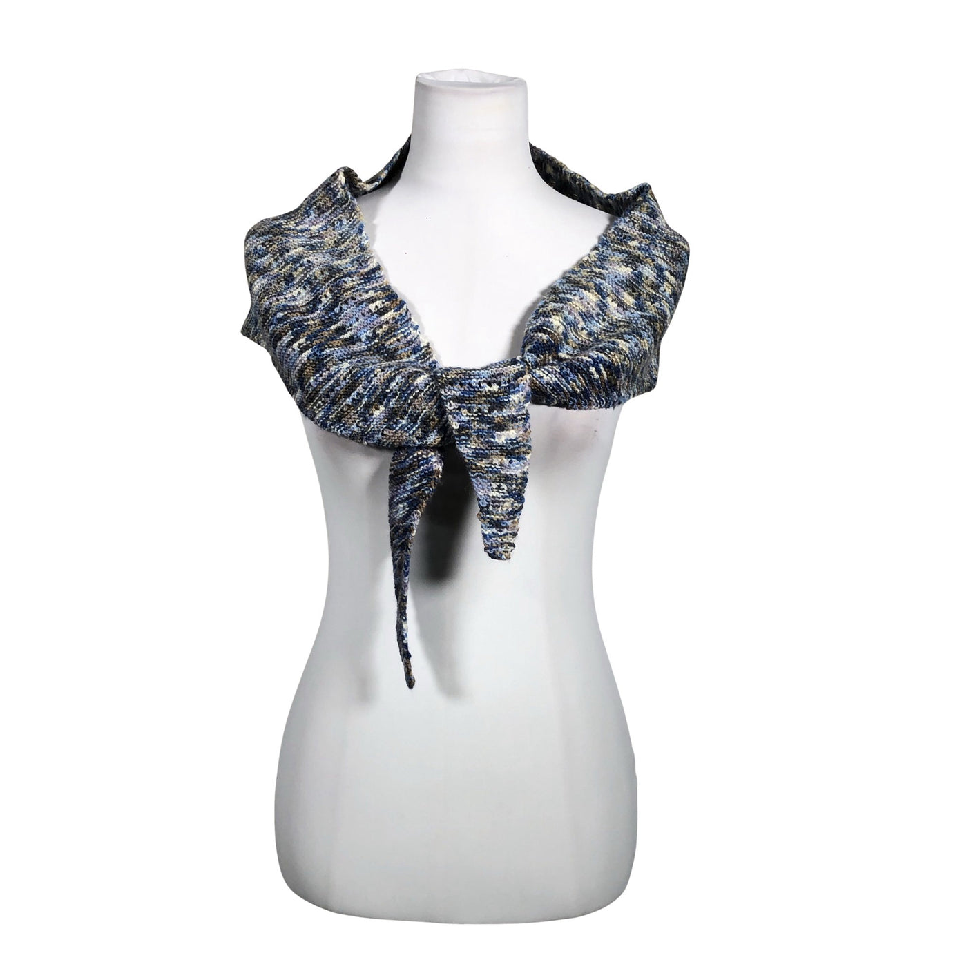 Unisex Handmade - Shawl, size Midi - Light blue (1)
