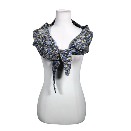 Unisex Handmade - Shawl, size Midi - Light blue ()