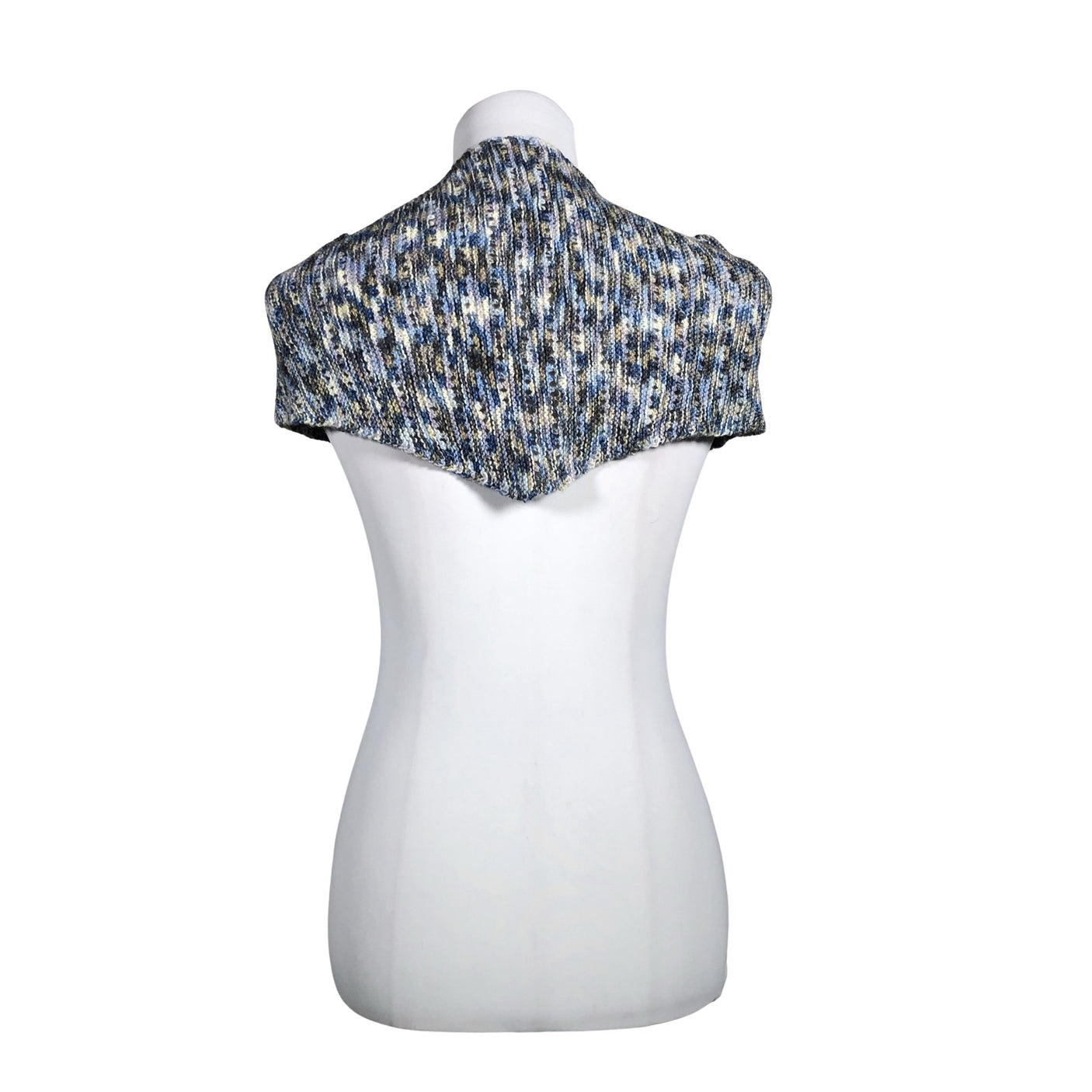 Unisex Handmade - Shawl, size Midi - Light blue (2)