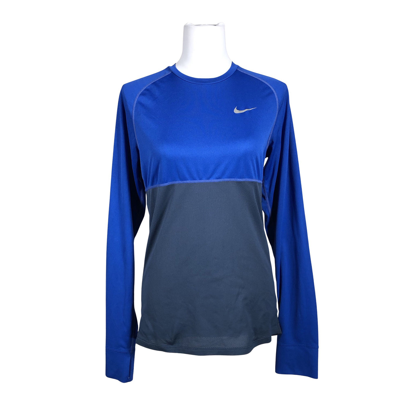 Unisex Nike - Sports shirt, long sleeve, size 36 - Blue (1)