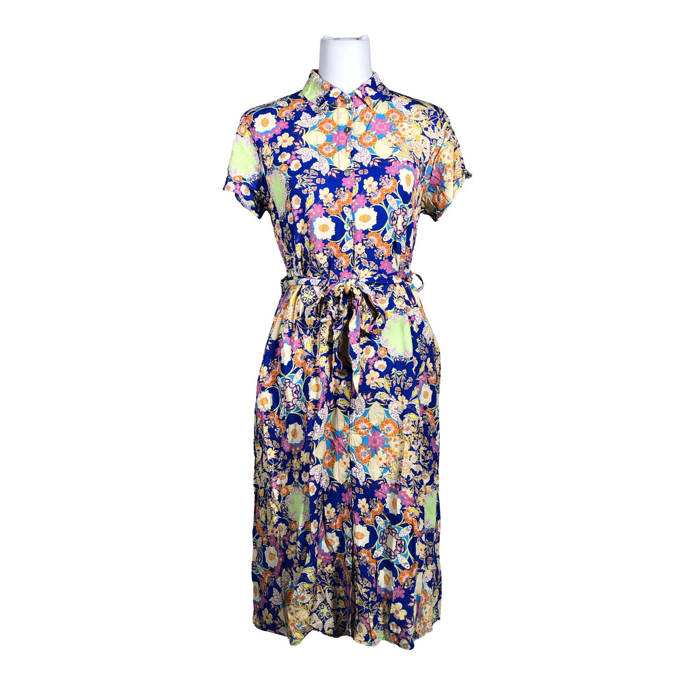 Unisex New Collection - Schiffon dress, size 38 - Blue (1)
