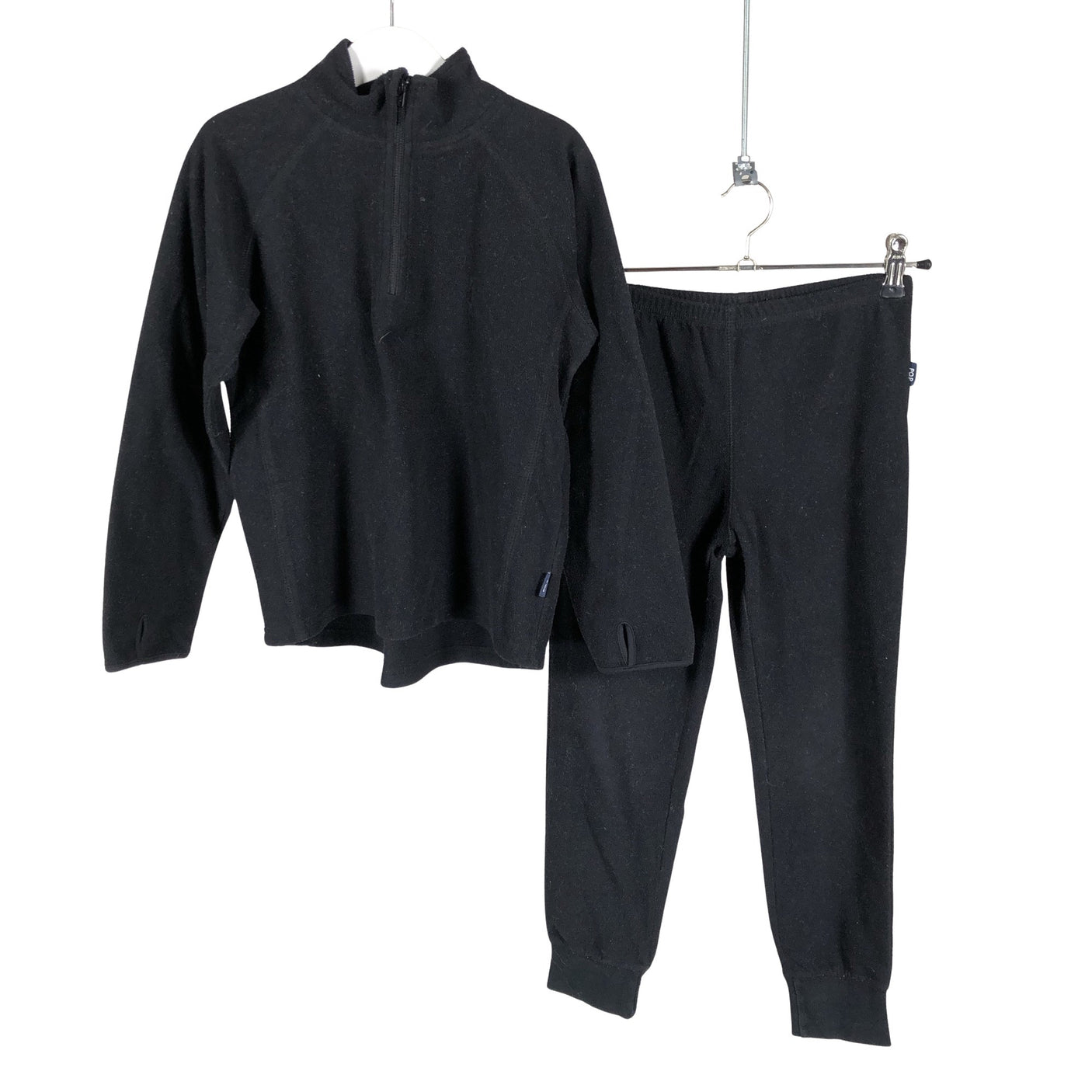 Unisex Polarn O. Pyret - Fleece set, size 122 - 128 - Black (1)