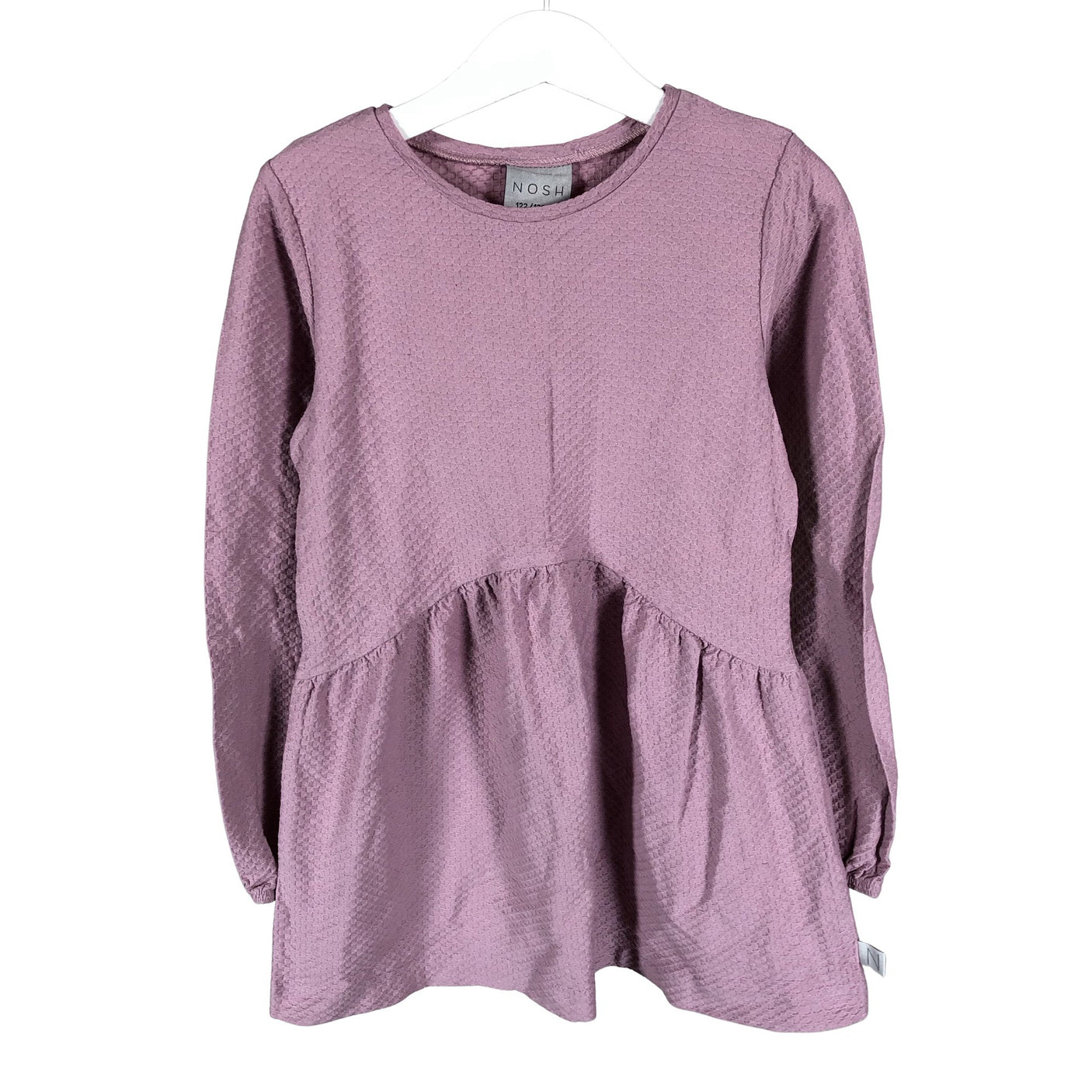Unisex NOSH - Tricot dress, size 122 - 128 - Light pink (1)