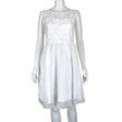Unisex Handmade - Leather skirt, size 34 - White ()