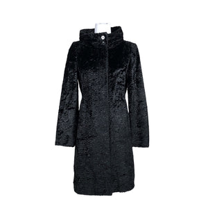 Unisex White Label - Faux fur coat, size 36 - Black (1)