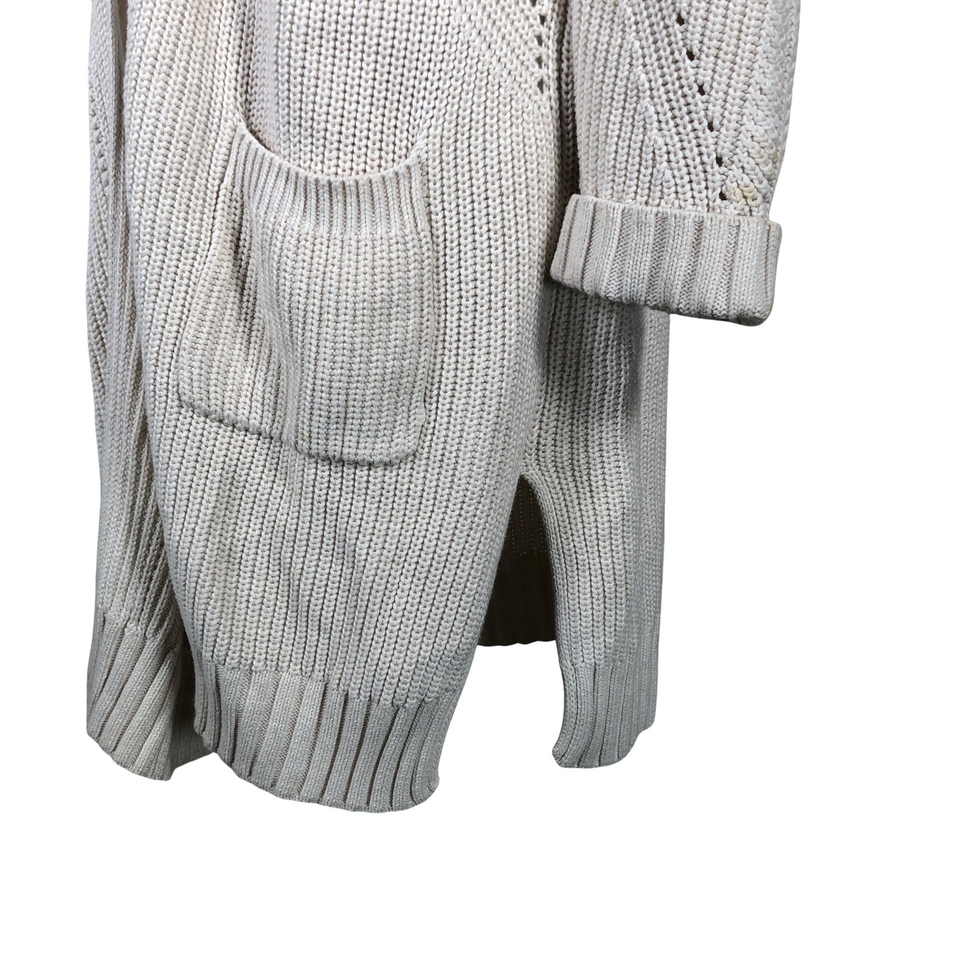 Unisex Repeat - Cardigan, size 40 - Natural white (2)
