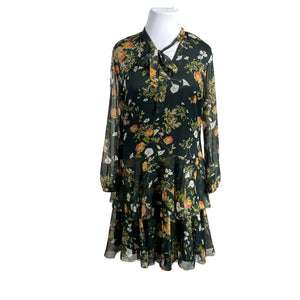 Unisex Lauren Ralph Lauren - Schiffon dress, size 44 - Green (1)