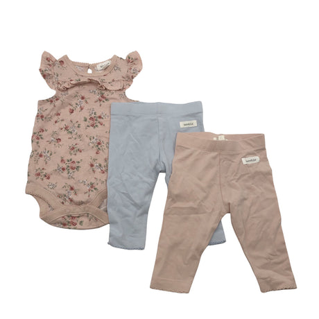 Unisex Newbie - Body, size 56 - 62 - Light pink ()