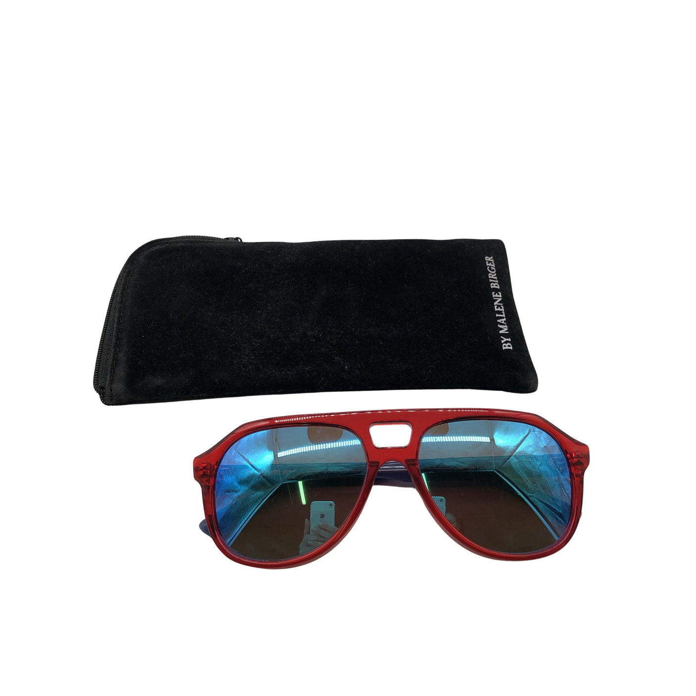 Unisex by Malene Birger - Sunglasses, size Ei kokoa - Red (1)