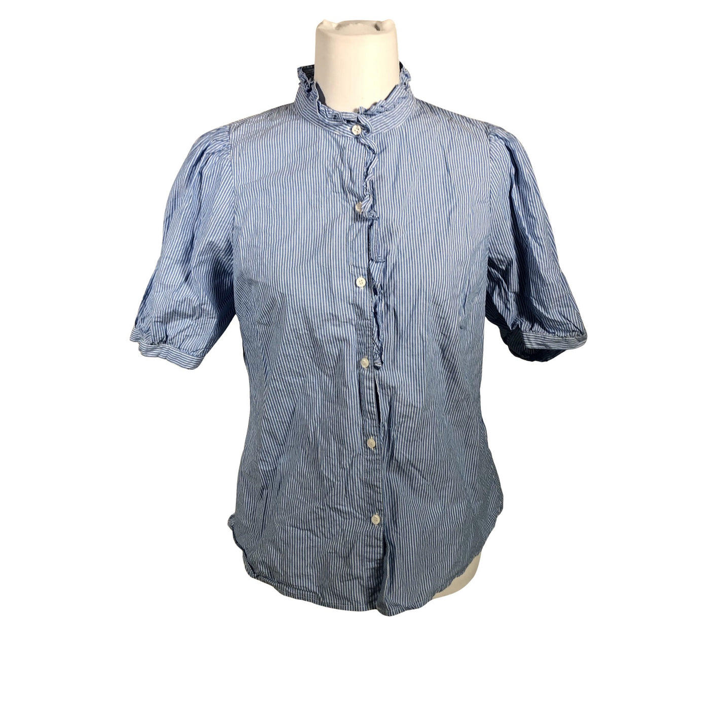 Unisex Holly & Whyte by Lindex - Short-sleeved blouse, size 40 - Blue (1)