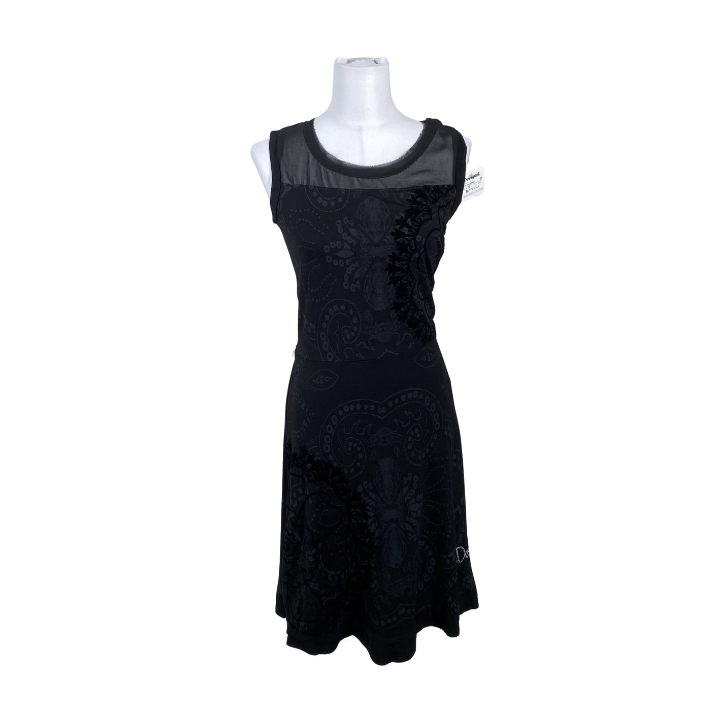 Unisex Desigual - Tricot dress, size 38 - Black (1)