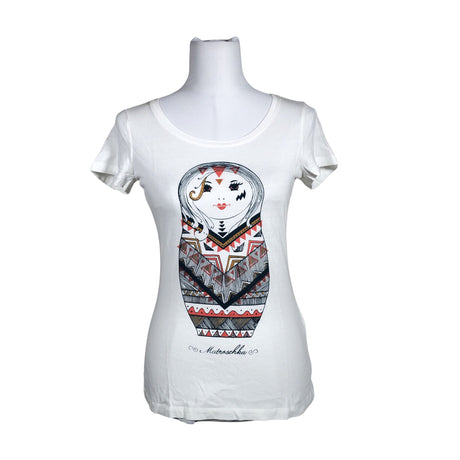 Unisex Even&Odd - T-shirt, size 38 - White ()
