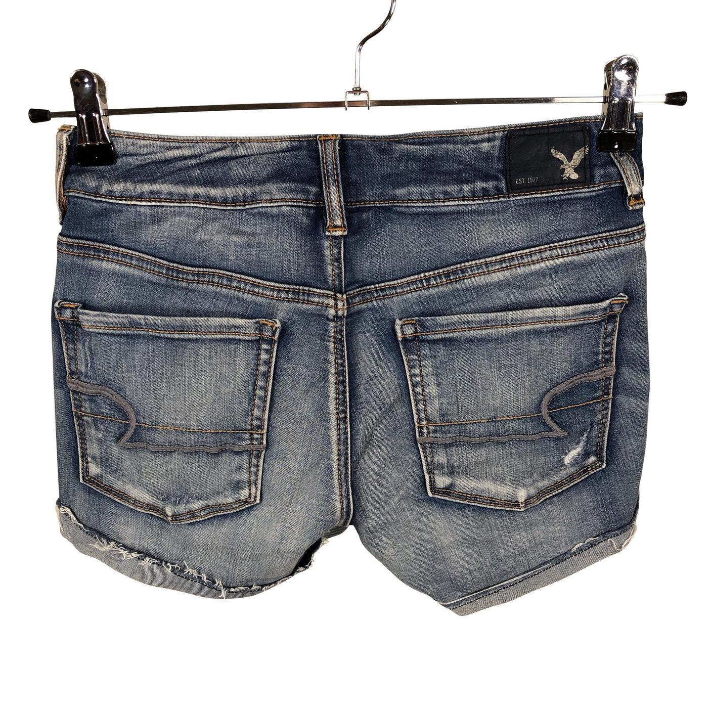 Unisex American Eagle Outfitters - Denim shorts, size 34 - Blue (2)