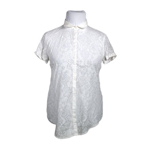 Unisex Benetton - Short-sleeved blouse, size 42 - White (1)