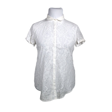 Unisex Benetton - Short-sleeved blouse, size 42 - White ()