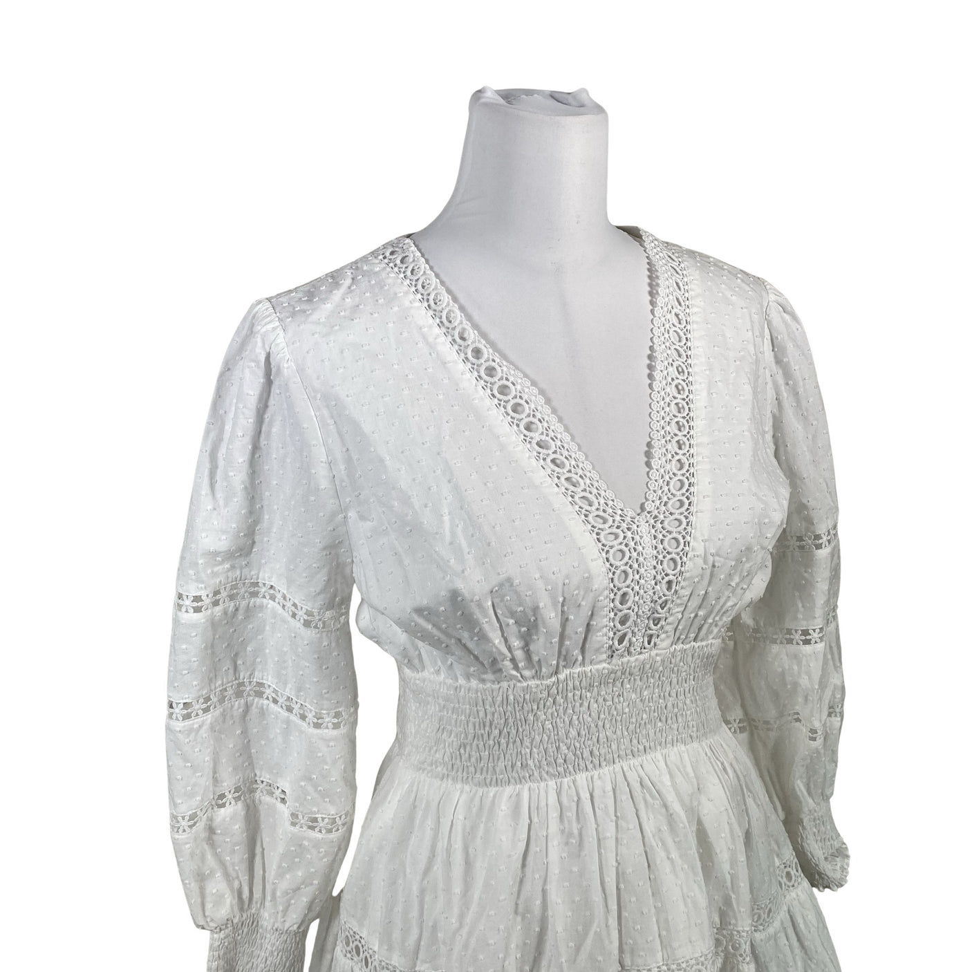 Unisex By Malina - Dress, size 40 - White (3)