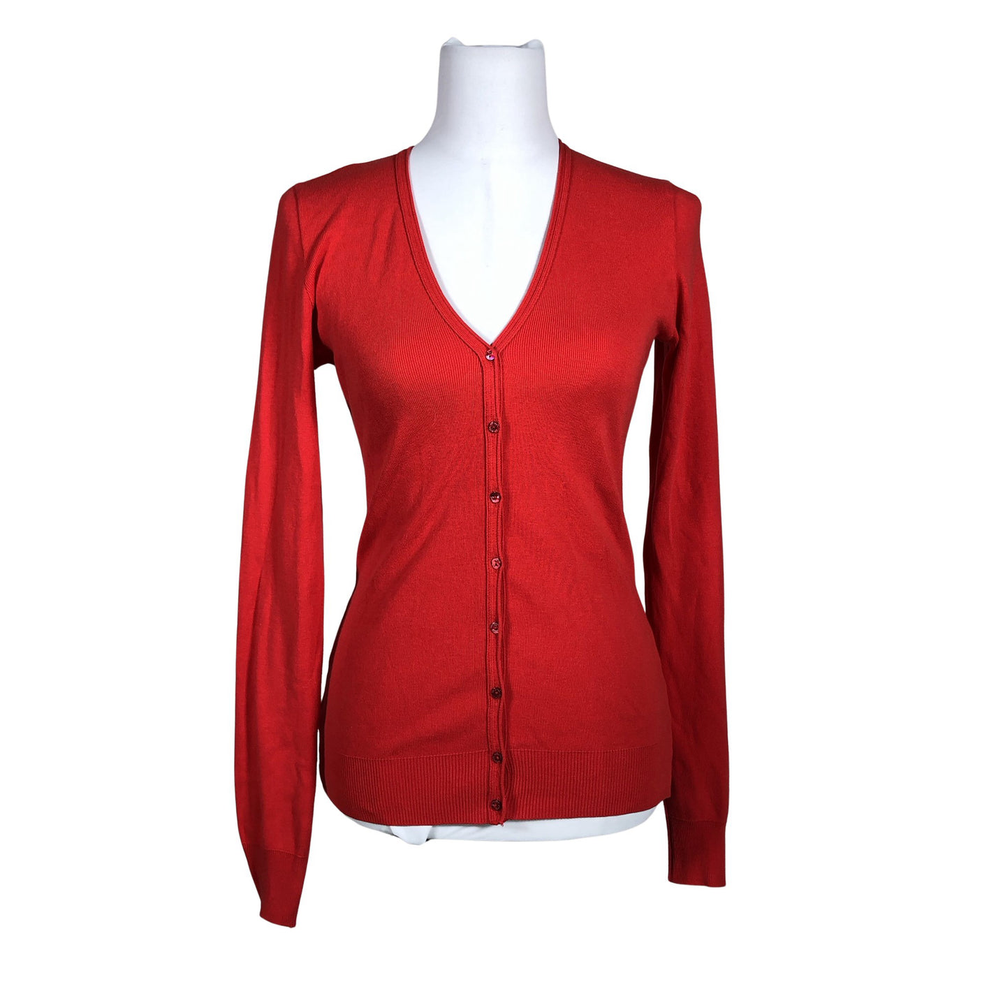 Unisex Benetton - Cardigan, size 38 - Red (1)