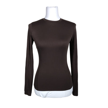 Unisex Lululemon - Sports shirt, long sleeve, size 34 - Brown ()