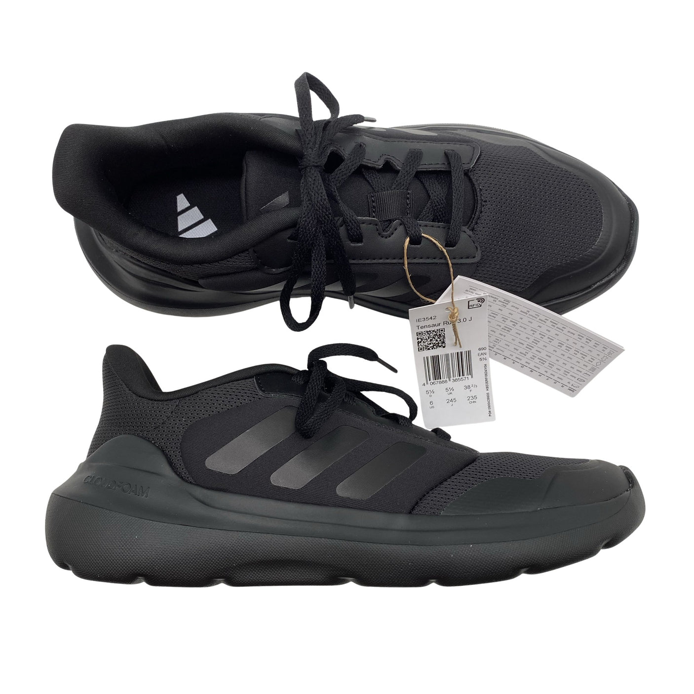 Unisex Adidas - Running shoes, size 38 - Black (1)