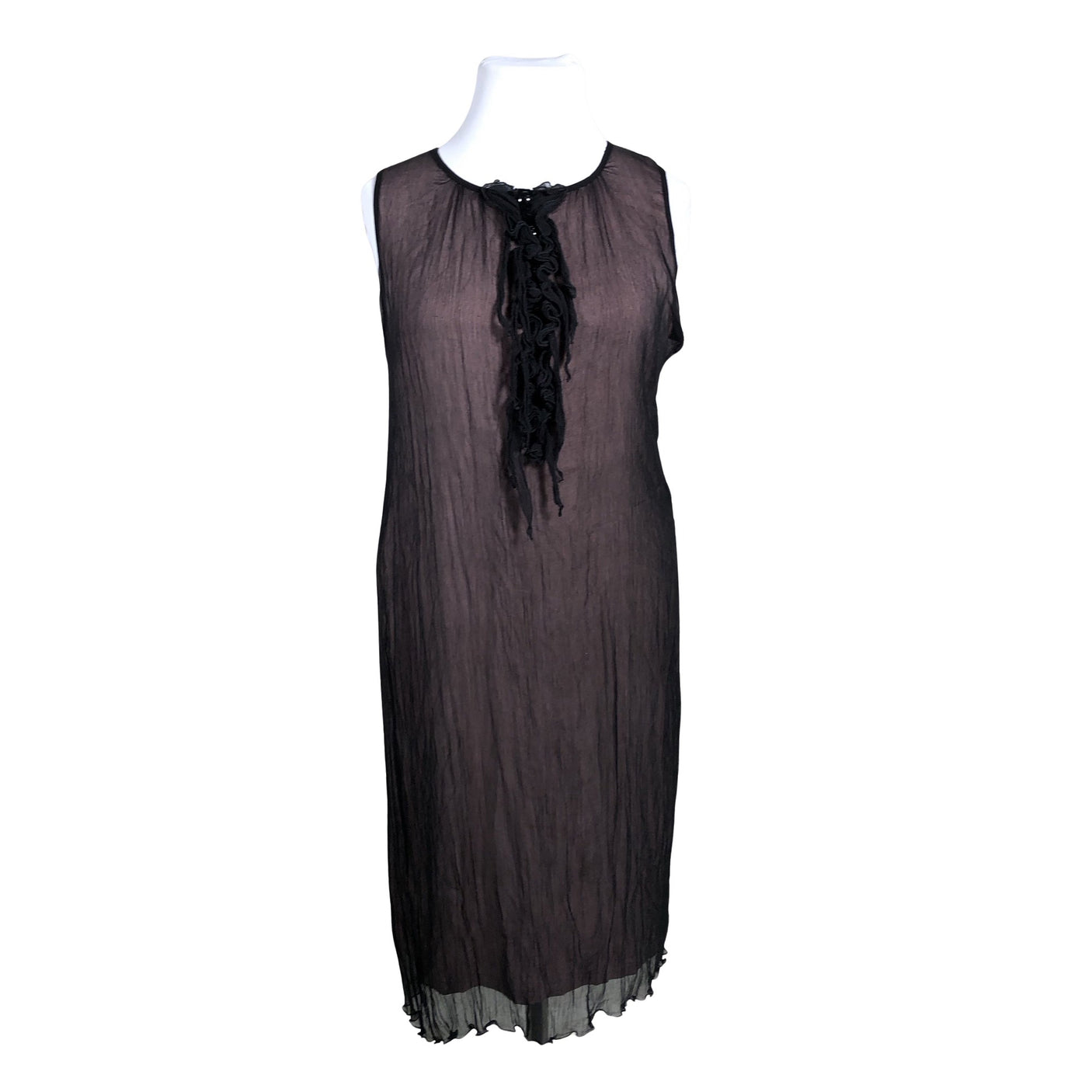 Unisex Muotikuu - Schiffon dress, size 42 - Black (1)