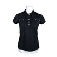 Unisex Daily - Sports shirt, short sleeve, size 38 - Black ()
