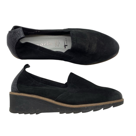 Unisex Tamaris - Wedge heel shoes, size 36 - Black ()