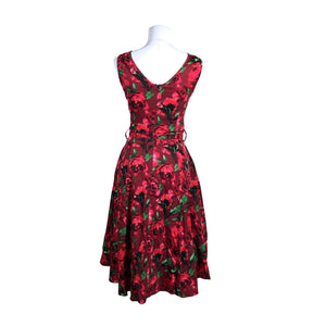 Unisex Lady Vintage - Dress, size 38 - Red (2)