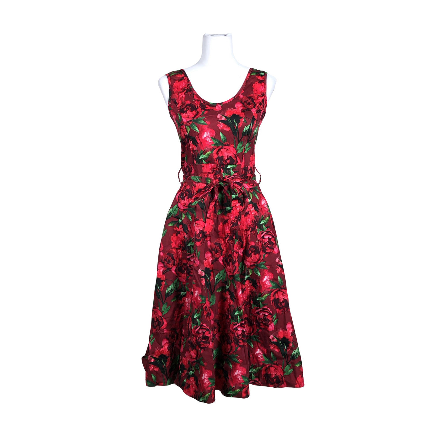 Unisex Lady Vintage - Dress, size 38 - Red (1)