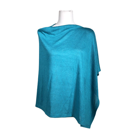Unisex Mingel - Poncho, size 38 - Turquoise ()