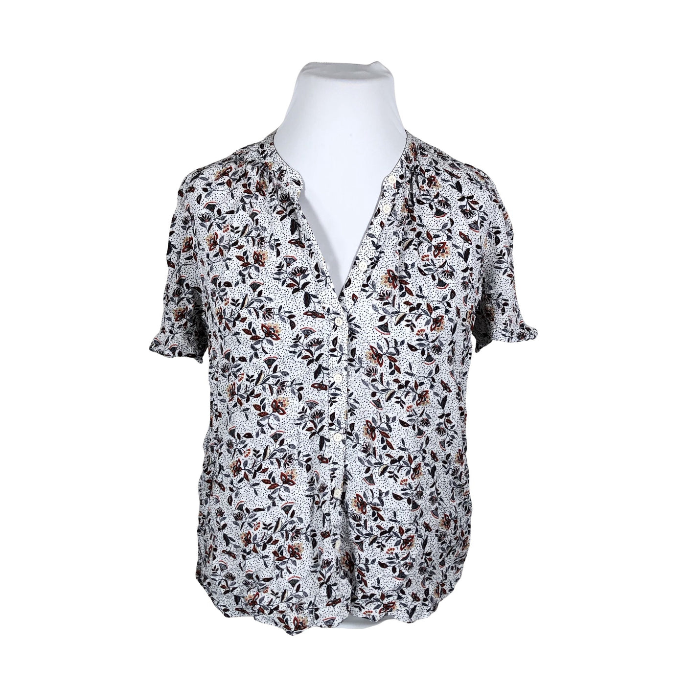 Unisex EDC by Esprit - Short-sleeved blouse, size 42 - White (1)