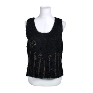 Unisex Noa Noa - Knit vest, size 40 - Black (1)