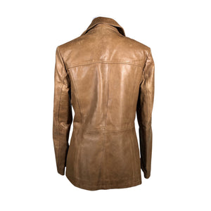 Unisex Handmade - Leather jacket, size 40 - Brown (2)