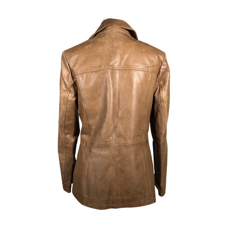 Unisex Handmade - Leather jacket, size 40 - Brown (2)